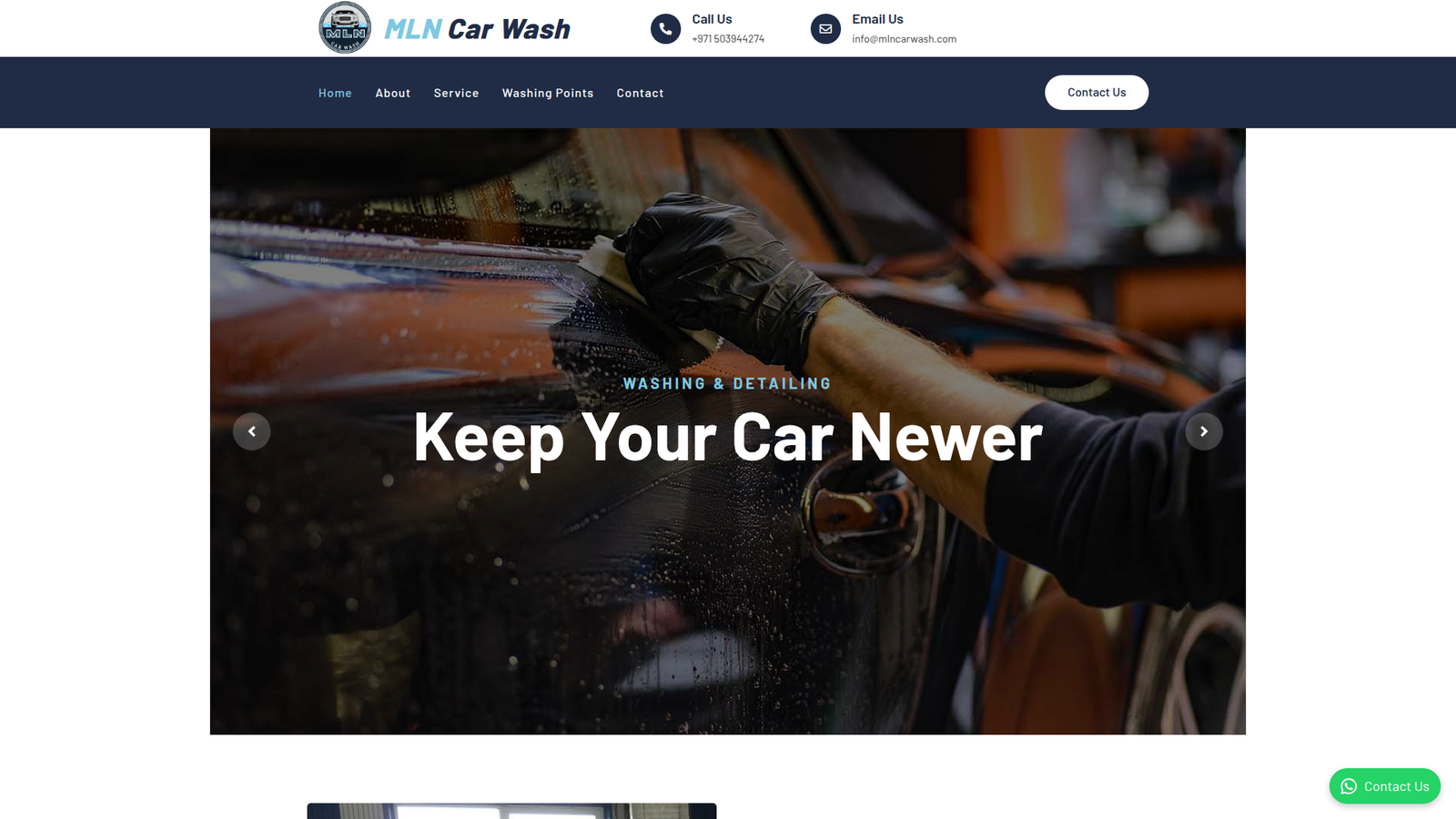 Website design project for MLN auto services business - WordPress development by Afaq Malik