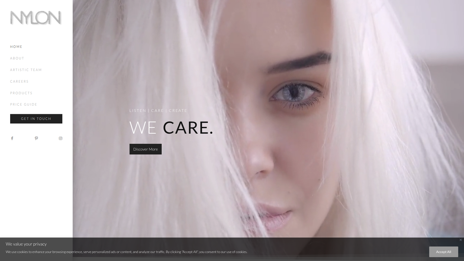 Nylon Hair Artists – Website Design Website design project for Nylon Hair Artists salon in UK - built by Afaq Malik WordPress developer